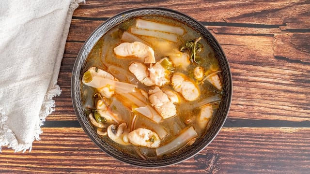 Ginger Fish Noodles Soup.