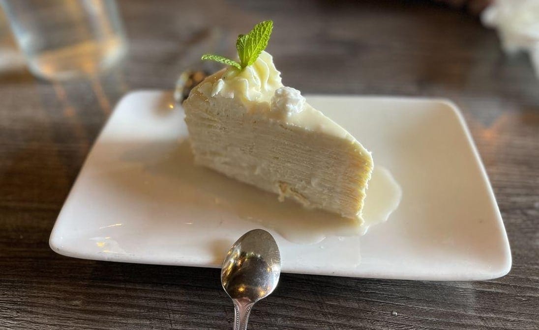 Coconut Crepe Cake.