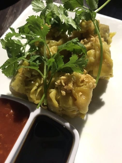 Shrimp & Pork Dumplings.