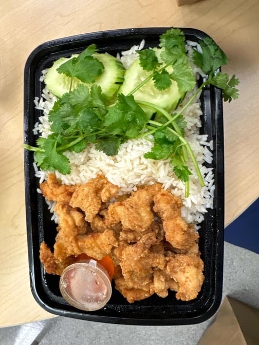 Fried Chicken Garlic Rice.